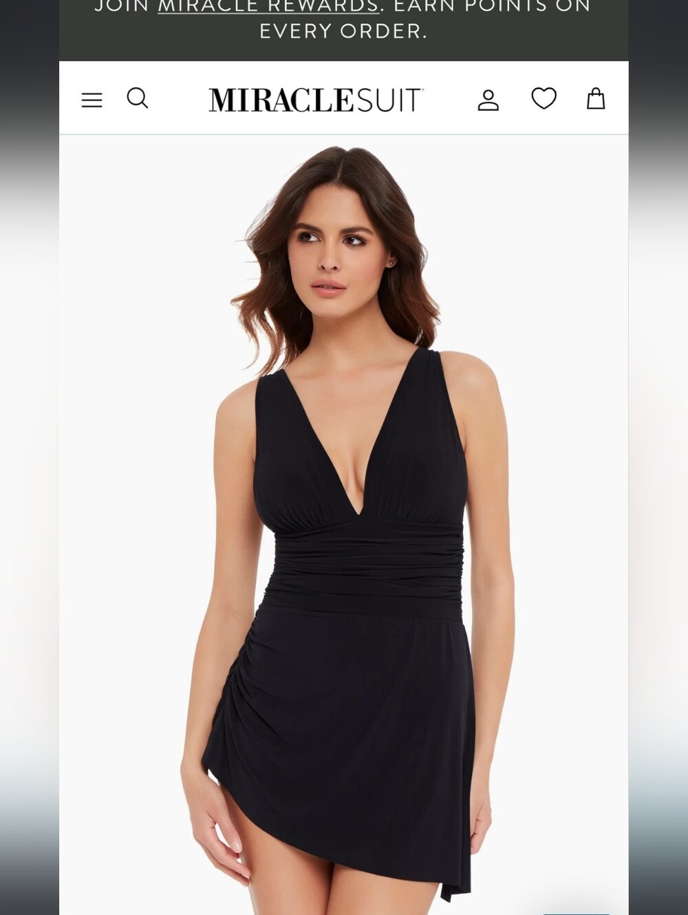 Black Halter-Style Women’s Miraclesuit Size 10
